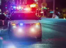 Flashy Police Cruiser Emergency Assistance.