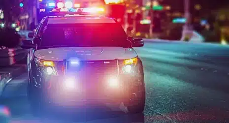 Flashy Police Cruiser Emergency Assistance.