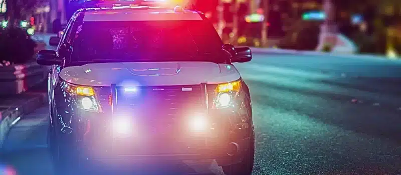 Flashy Police Cruiser Emergency Assistance.