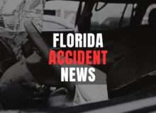 Steering wheel with airbag after crash.