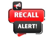 Megaphone with recall alert.
