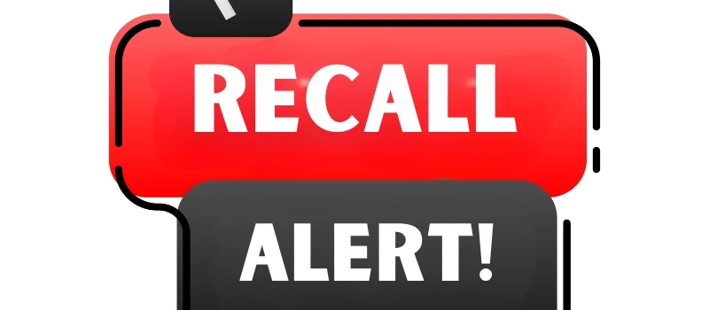 Megaphone with recall alert.