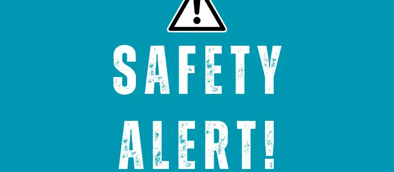 Safety Alert signage